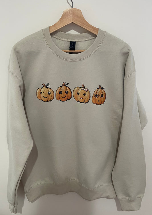 4 Glitter Pumpkins